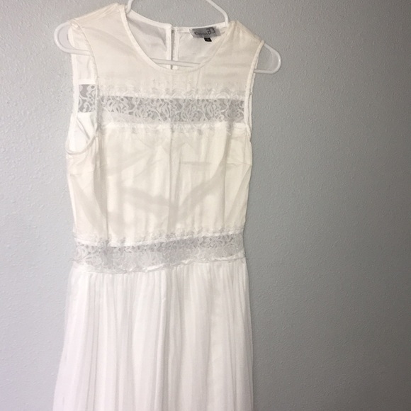 dior white lace dress